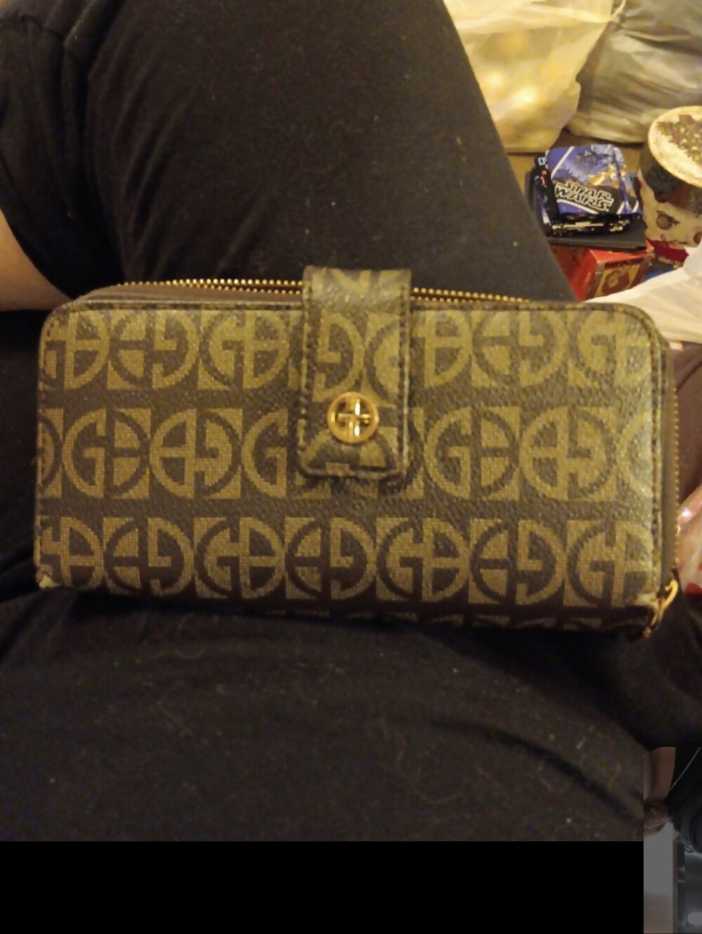 Giani Bernini brown monogram wallet